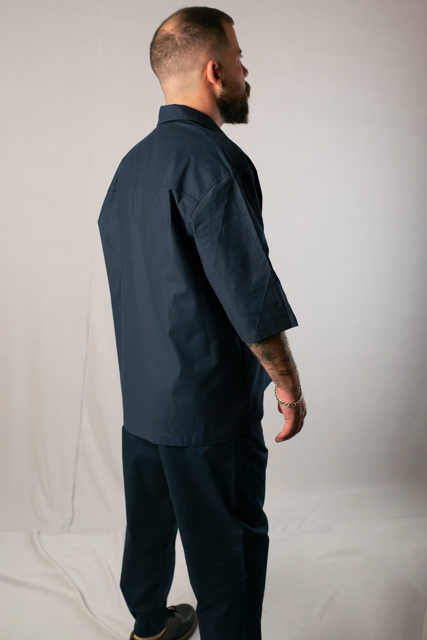 WORK SUIT SHIRT // NAVY